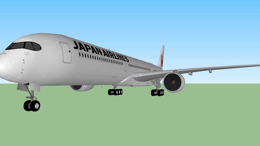 Japan Airlines A350 1000 3d Warehouse