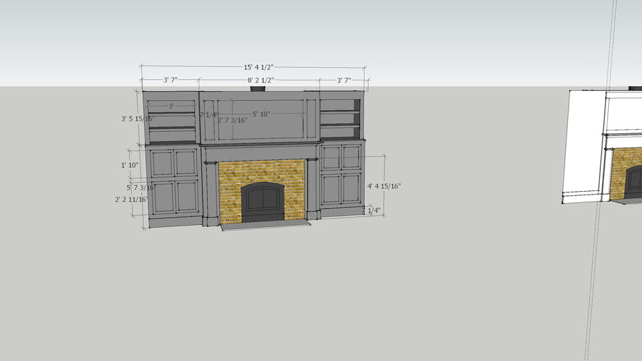 fireplace surround 3D Warehouse