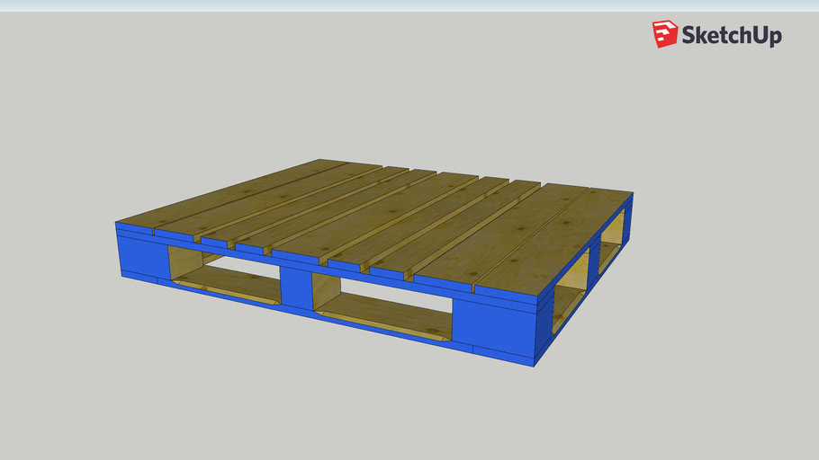 Uk Chep Gkn Pallet 10x1000 3d Warehouse