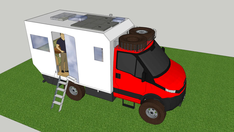Iveco Daily 4x4 Camper 3d Warehouse