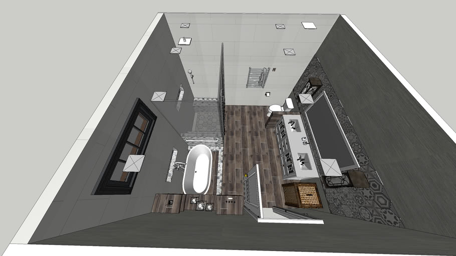 Luxurious Bathroom Remodel 3D Warehouse