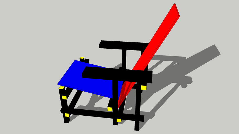 レッド ブルーチェア 3d Warehouse