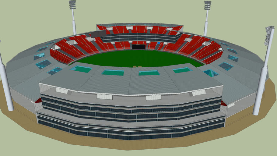 Modern Cricket Stadium 3D Warehouse