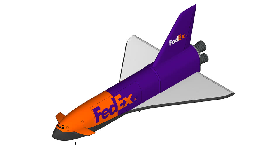 Space Cargo Ship Sk C 10 Fedex 3d Warehouse