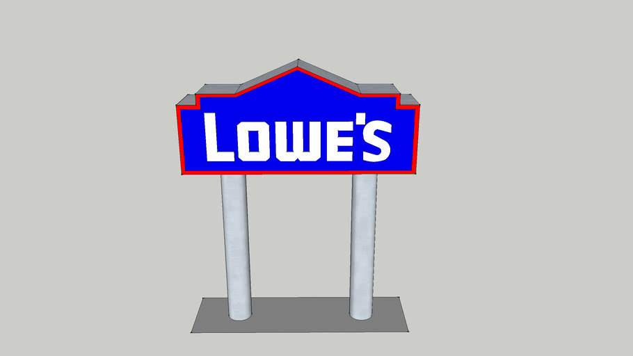 Lowes Sign Logo 3d Warehouse