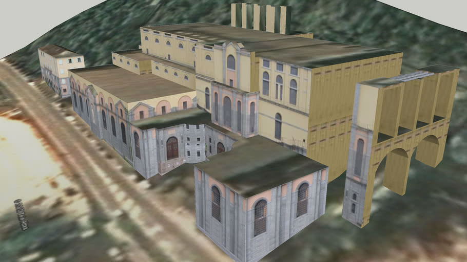 Ponale hydroelectric power station, Riva Del Garda, Italy 3D Warehouse