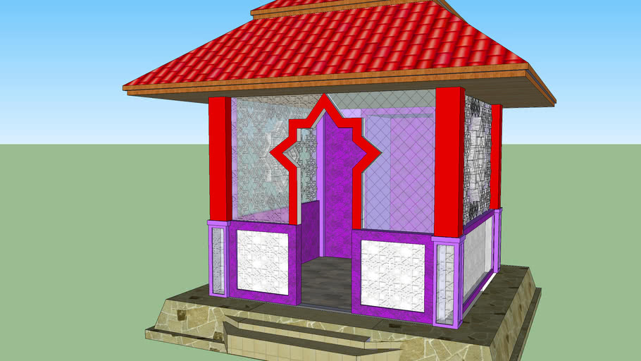 desain mushola 4x4 3D Warehouse