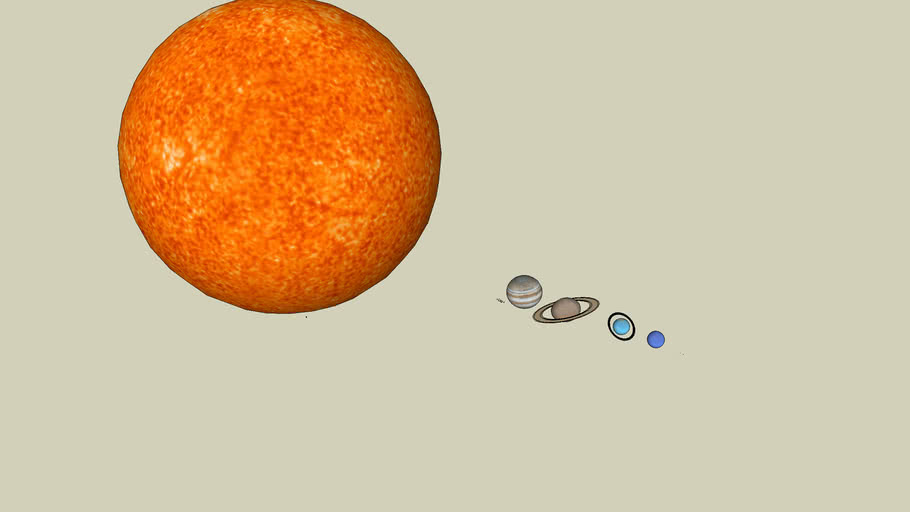 Solar System To Scale 3d Warehouse