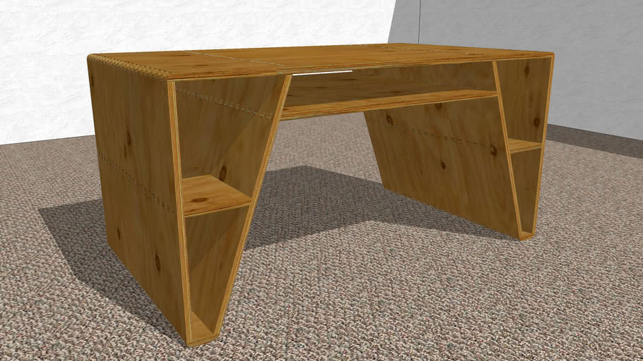 Wooden Desk | 3D Warehouse