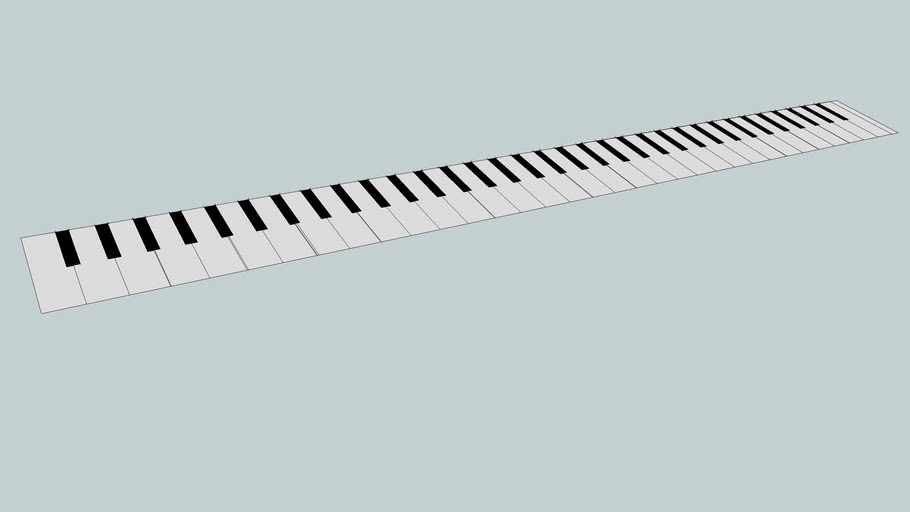 piano keyboard 3D Warehouse