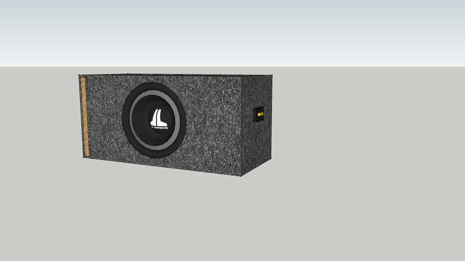 JL audio Subwoofer enclosure + amplifier 3D Warehouse