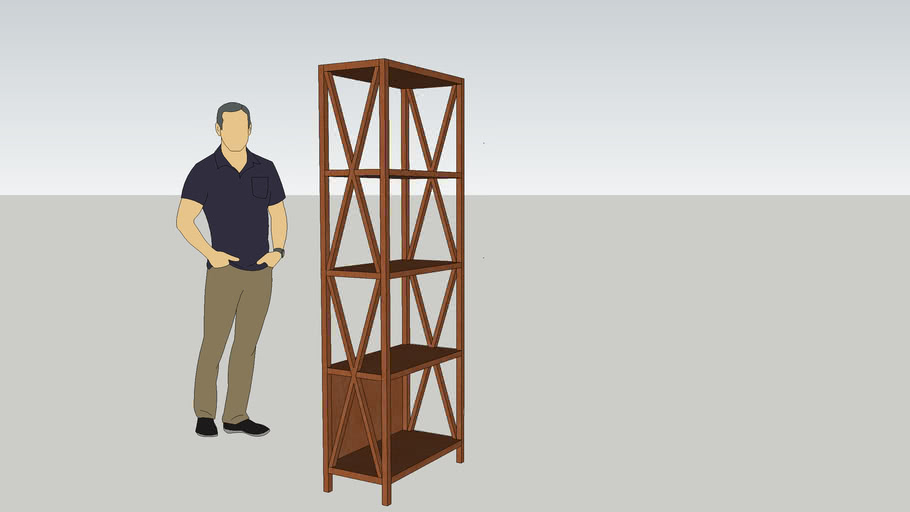 CANVAS Xavier Bookcase 3D Warehouse