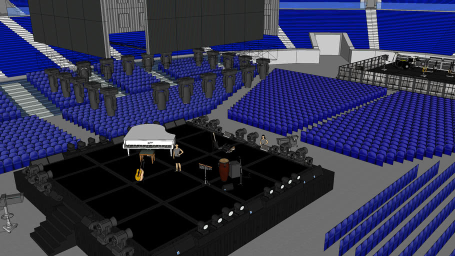Stage Design (Center Stage) 3D Warehouse