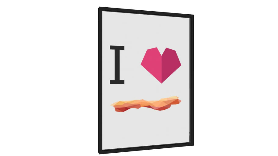 Quadro I Love Bacon - Galeria9, por Camilo Mello