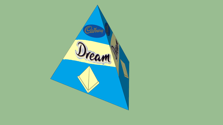 Cadbury Dream Chocolate Triangular Pyramid 3d Warehouse