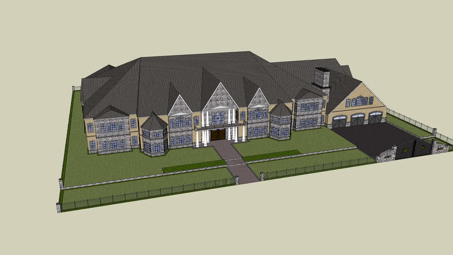 Mansion 10 000 Square Feet 3d Warehouse