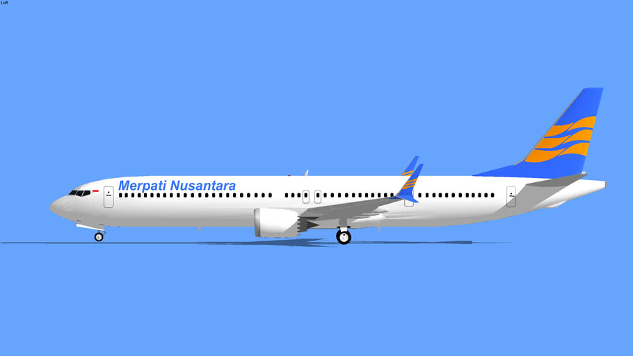 Merpati Nusantara Airlines Boeing 737 MAX 10 2