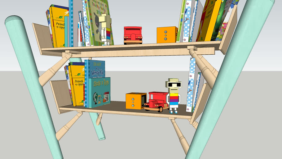  Rak  Buku  anak  3D Warehouse