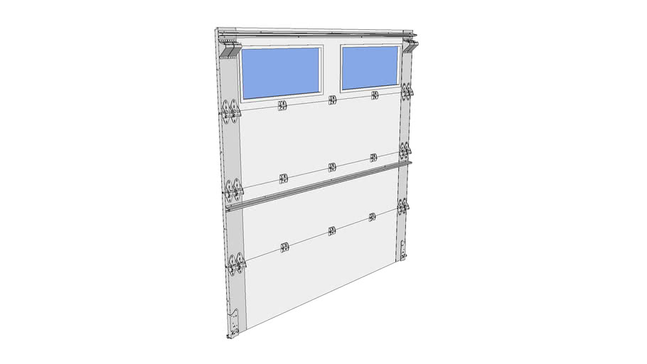 8 X8 Garage Door Hardware Assembly, Garage Door Strut Placement