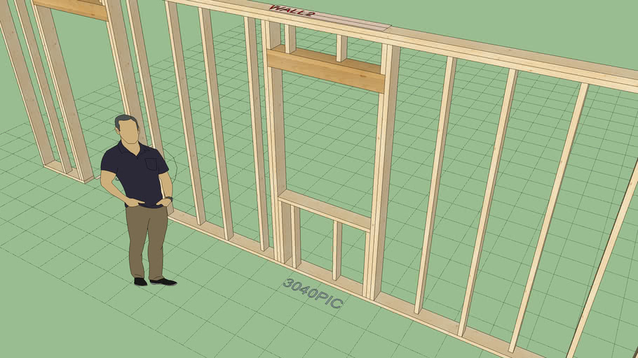 Staggered Stud Wall 3D Warehouse