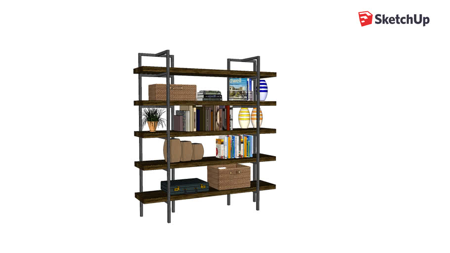 Shelving with Accessories 3D Warehouse