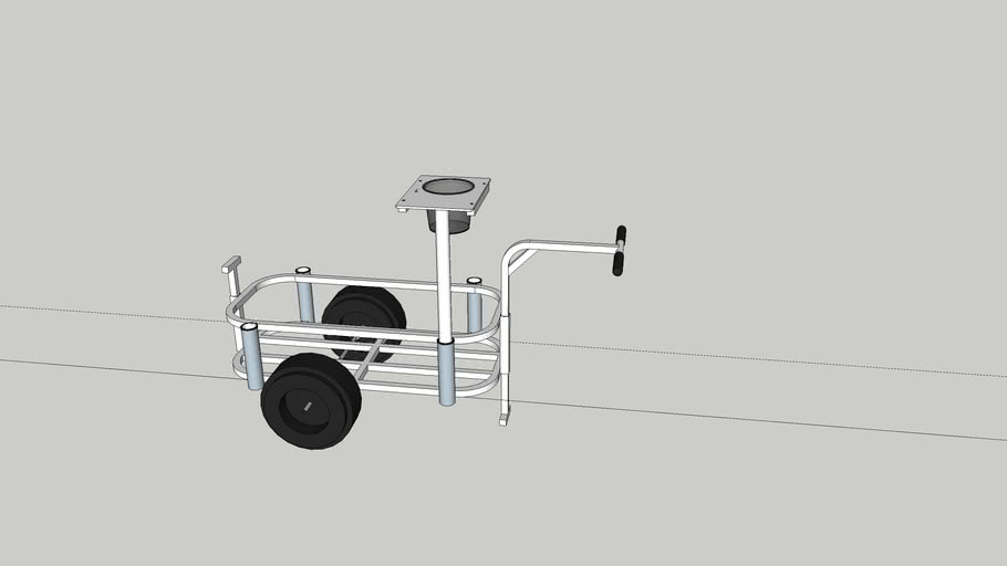 bicycle fishing cart