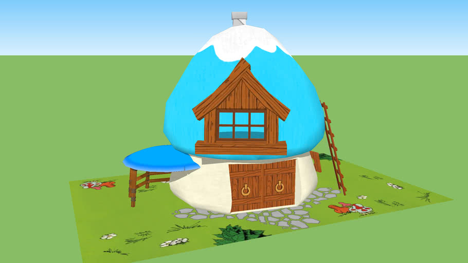 papa smurf house