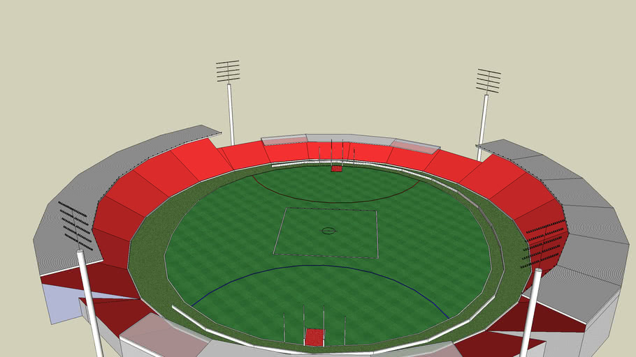 AFL Stadium (Turbosketch Render Ready) | 3D Warehouse