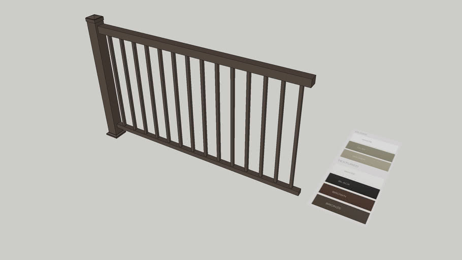 Afco Aluminum Railing Dynamic 3D Warehouse