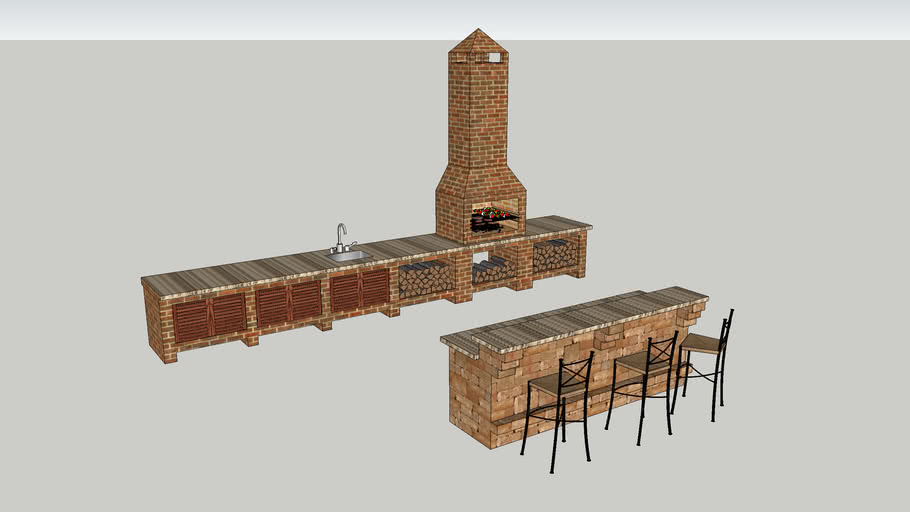 outdoor kitchen 3D Warehouse