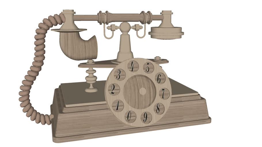 古董電話antique Phone 3d Warehouse