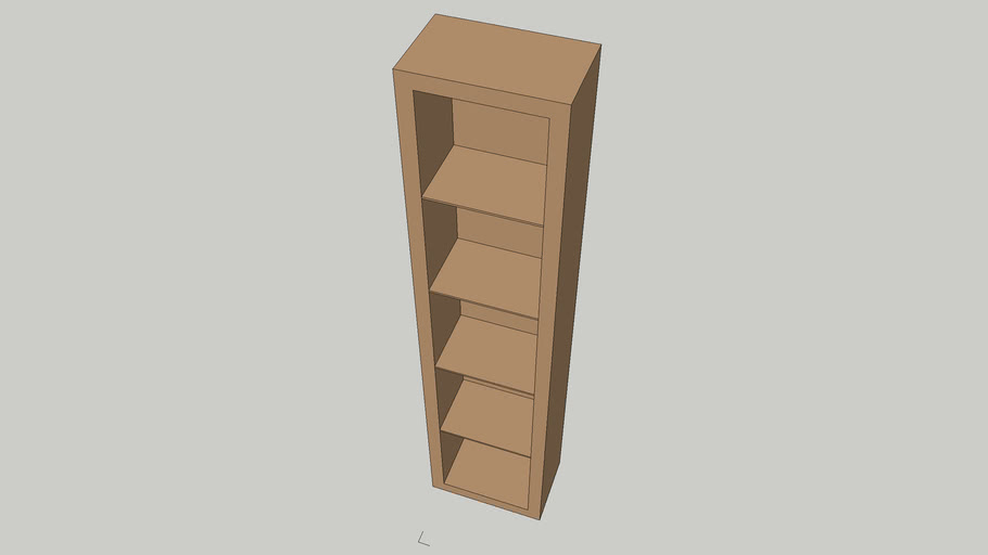 White Shelf 3D Warehouse