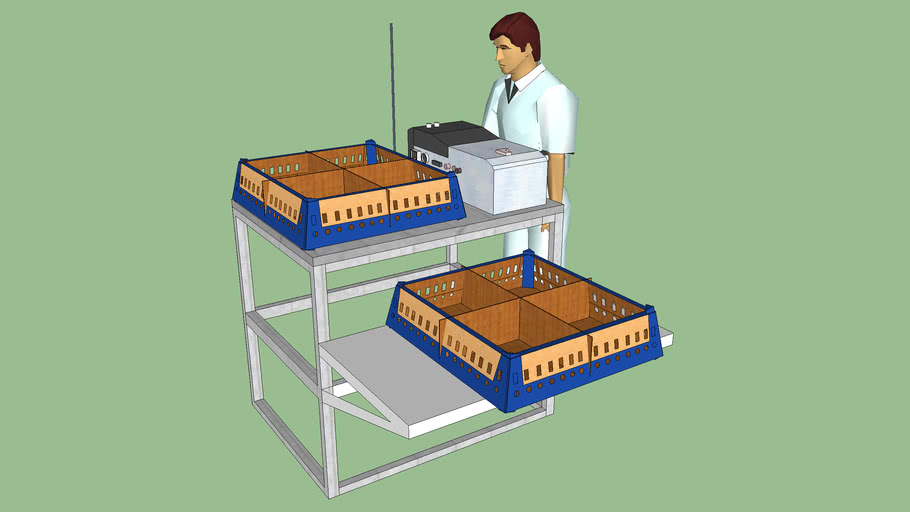 meja vaccine broiler 3D Warehouse