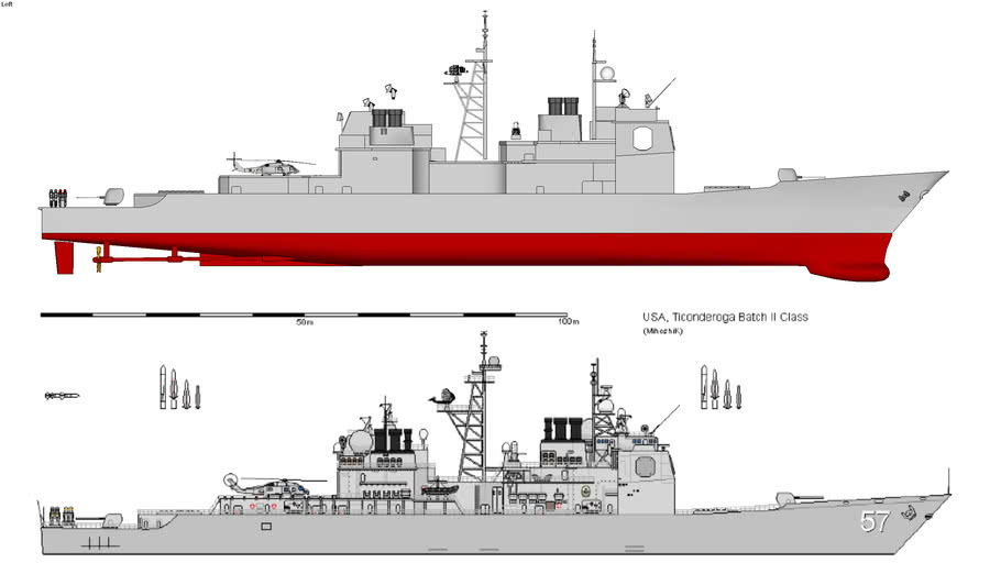 Ticonderoga Class Cruiser Blueprints