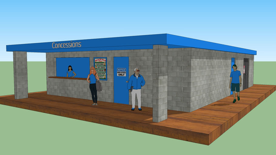 Concession Stand 3D Warehouse