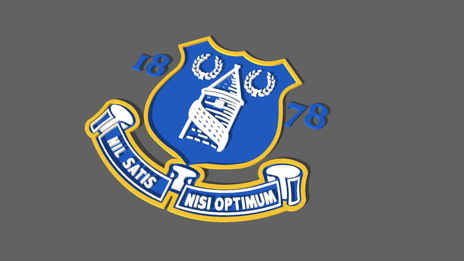 Everton Club Crest Badge Logo 3d Warehouse
