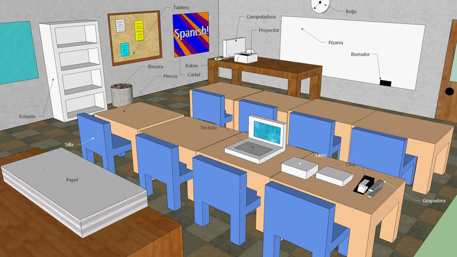 Spanish Classroom 3d Warehouse