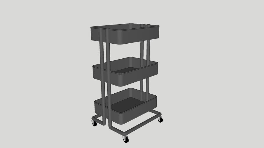 Ikea Raskog Utility Cart 小推车 3d Warehouse