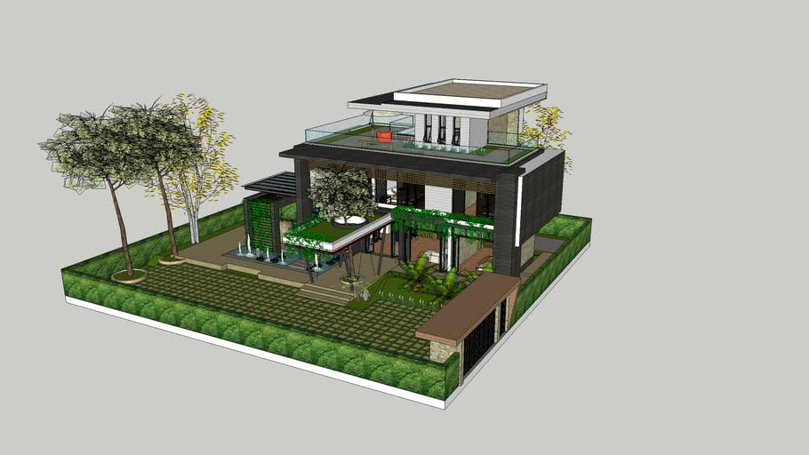 Modern Home Render Part 2 | 3D Warehouse
