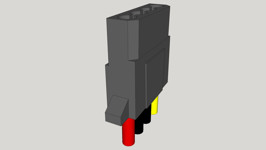 A molex power connector | 3D Warehouse