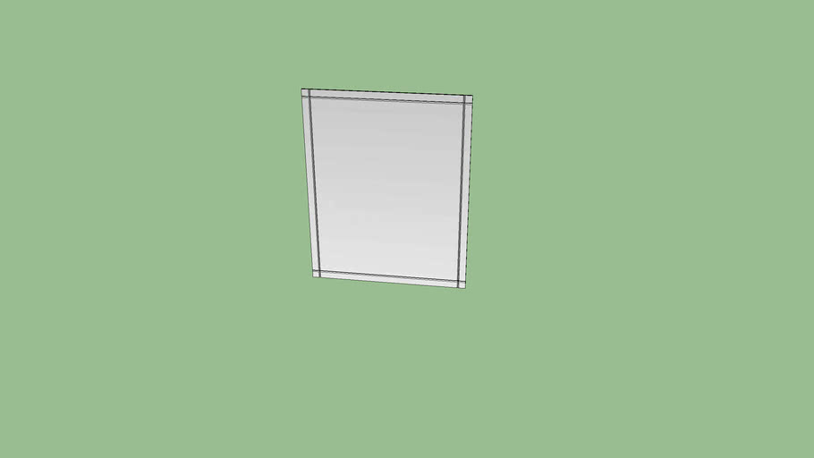 24X30 MIRROR W/ BEVELED EDGE FRAMED | 3D Warehouse