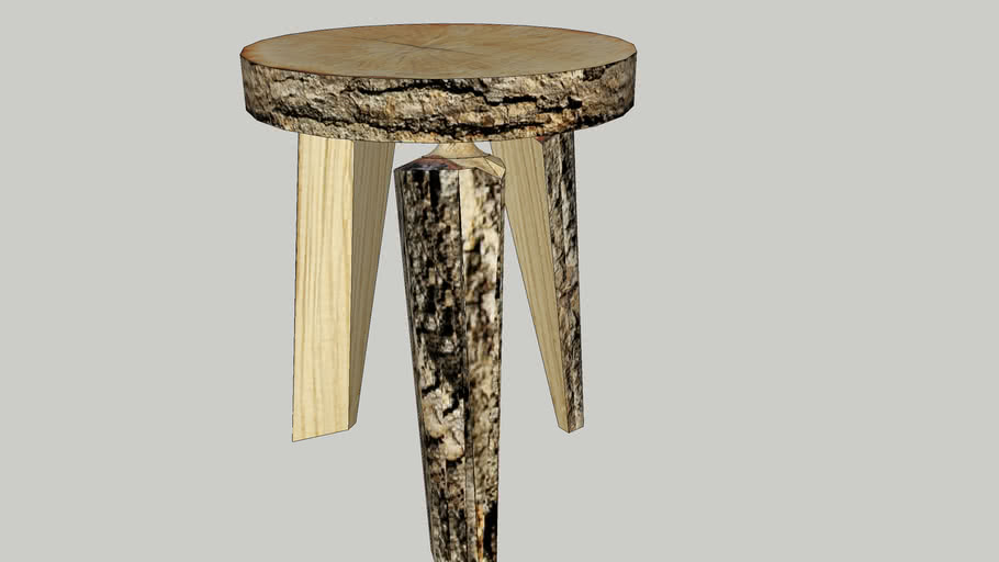 firewood stool 3D Warehouse