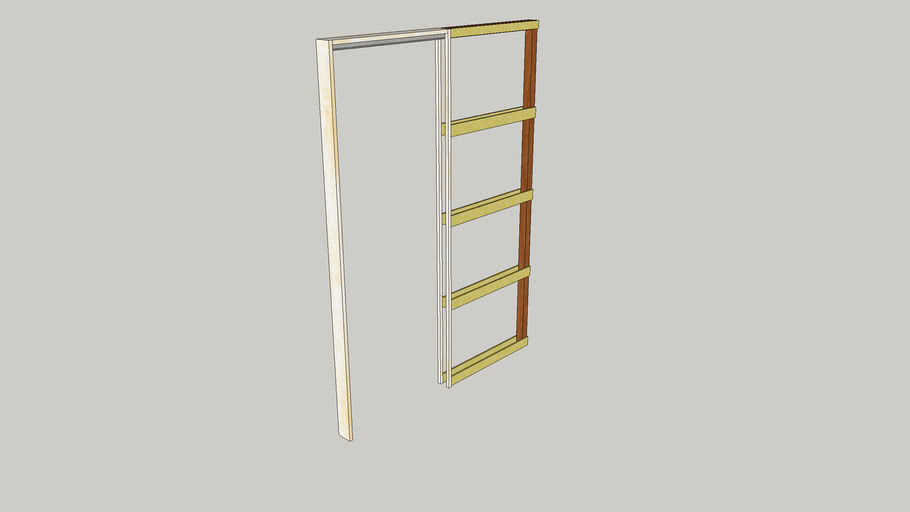 Cavity Sliding Door Frame 3d Warehouse