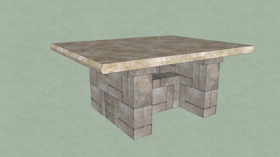 Build With Roman Family Sized Outdoor Table Ftxa 7256 3d Warehouse