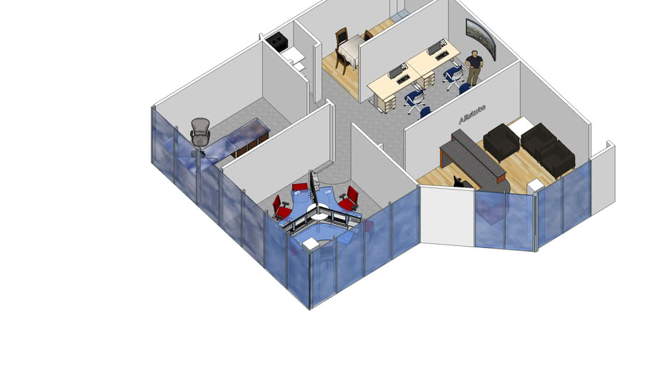 W Airport Suite 101 Proposal Option A | 3D Warehouse