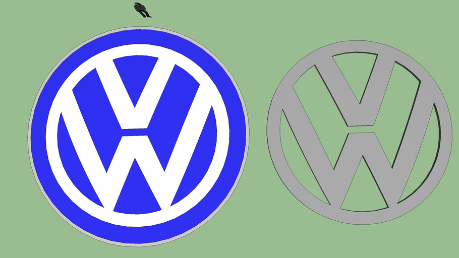 Volkswagen Logo - 3D