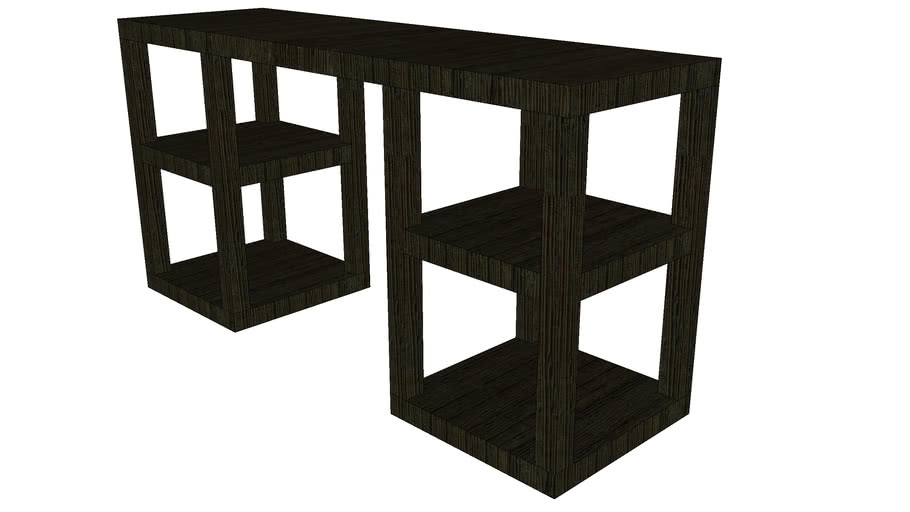 2 X 2 Console Desk West Elm 3d Warehouse