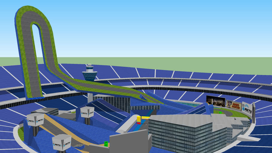 Stadium Piece From Mario Kart Stadium 3d Warehouse 
