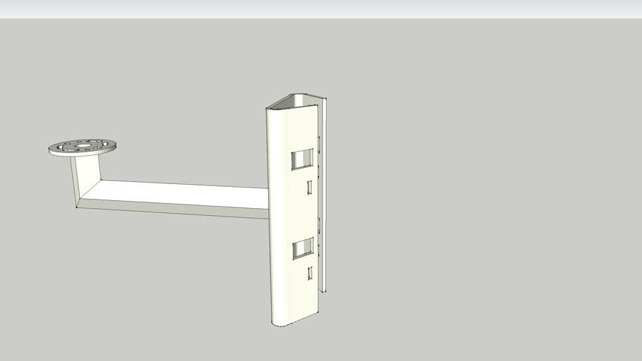 Camera thick pole mount | 3D Warehouse