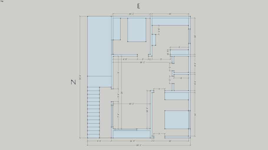 Plan For A Low Cost House 3d Warehouse